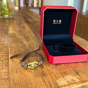 Chow Tai Fook gold bracelet + box